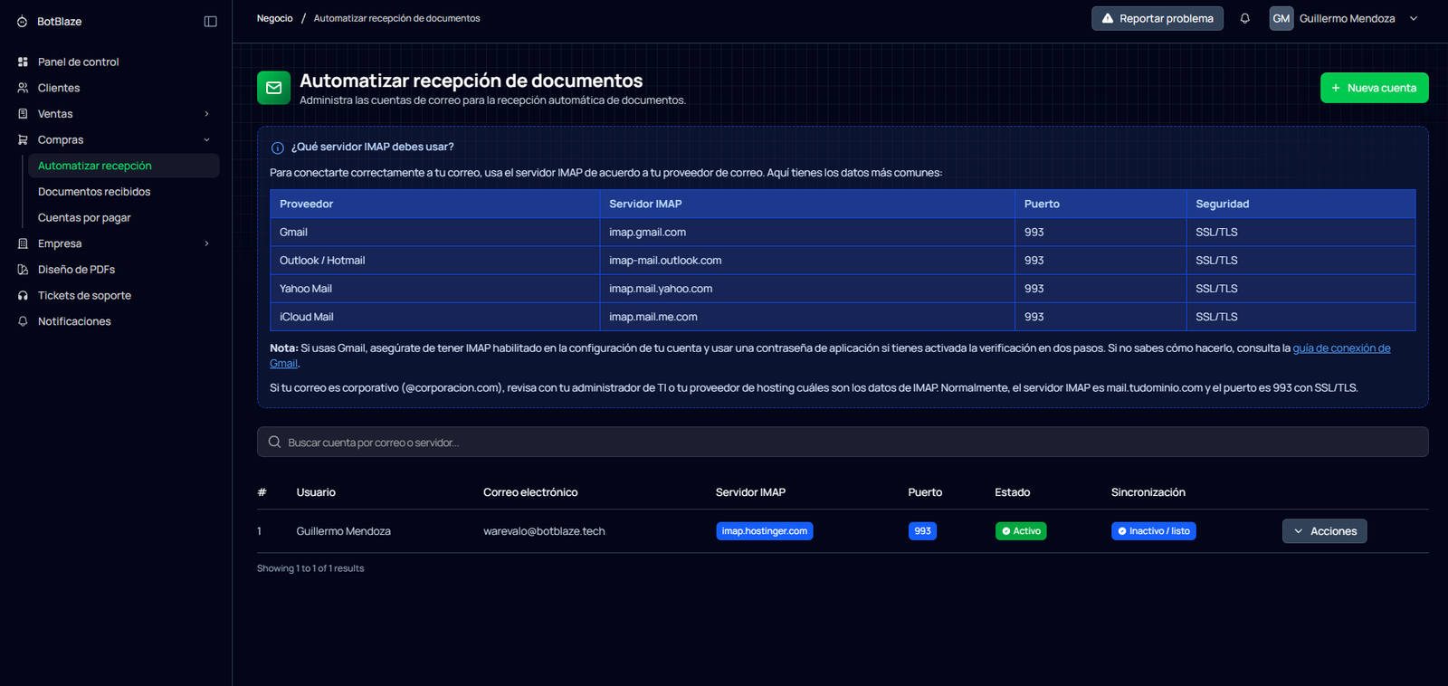 Conecta varias cuentas