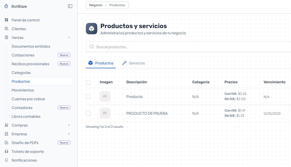 Documentos recibidos